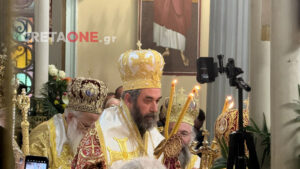 Πλήθος πιστών στον Ιερό Μητροπολιτικό Ναό του Αγίου Μηνά για την χειροτονία του Μητροπολίτη Ιωακείμ – Δείτε βίντεο και εικόνες