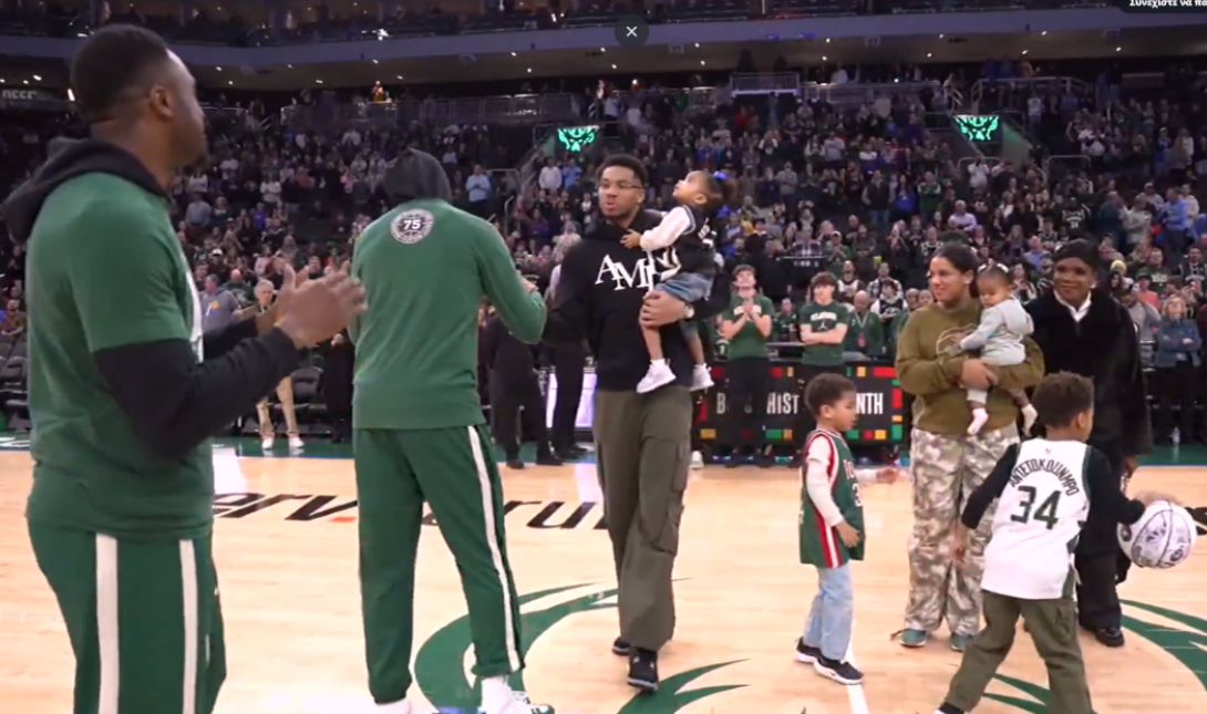 NBA: Αποθέωση Αντετοκούνμπο για την παραμονή του στο Μιλγουόκι (βίντεο)