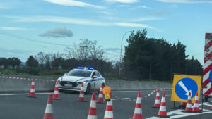 Καραμπόλα 4 φορτηγών και βυτιοφόρου στην Αθηνών-Κορίνθου