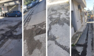 «Βομβαρδισμένο τοπίο» οι δρόμοι του Κατσαμπά από την προχειρότητα των έργων (φωτογραφίες)