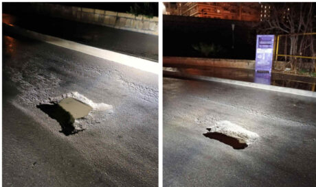 Ηράκλειο: Λακκούβα «θανάτου» στο κέντρο της πόλης