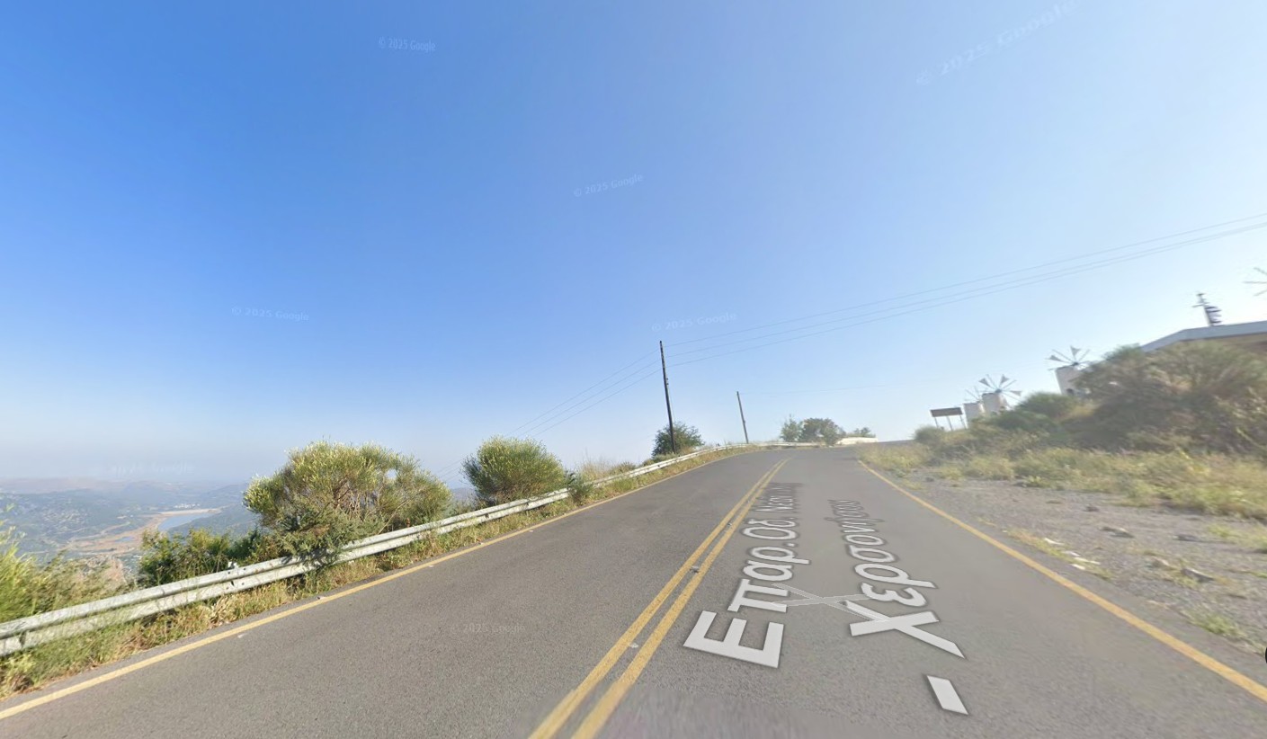 δρόμος Οροπέδιο Λασιθίου τούνελ