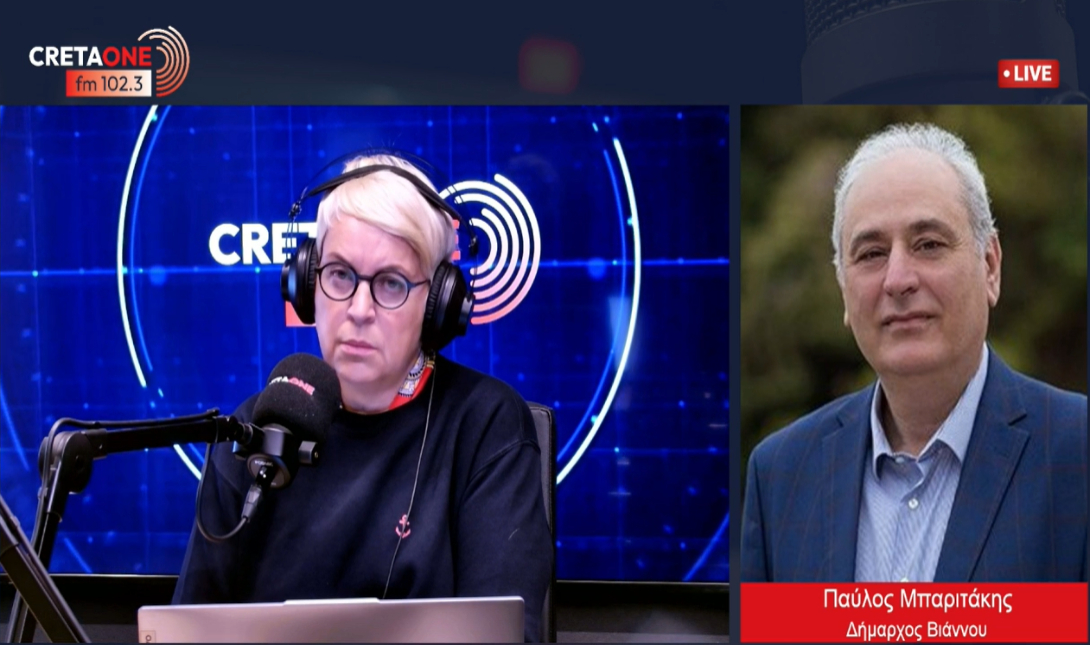 Π. Μπαριτάκης στο Cretaone 102,3: «Από θαύμα δε θρηνήσαμε θύματα – Μεγάλοι βράχοι κρέμονται στον αέρα»