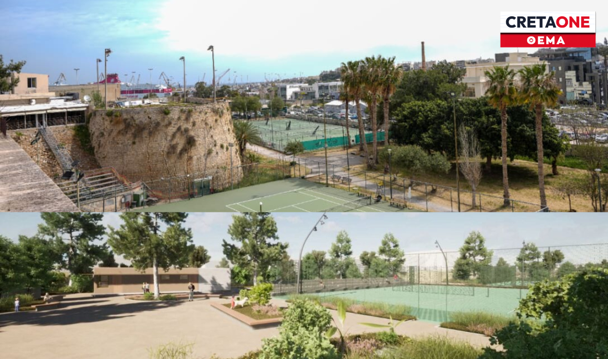 μετακομίζουν τα γήπεδα τένις τείχη Ηράκλειο