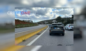 Ηράκλειο: Κυκλοφοριακό «έμφραγμα» στην ΕΟ Ηρακλείου–Αγίου Νικολάου (φωτογραφίες)