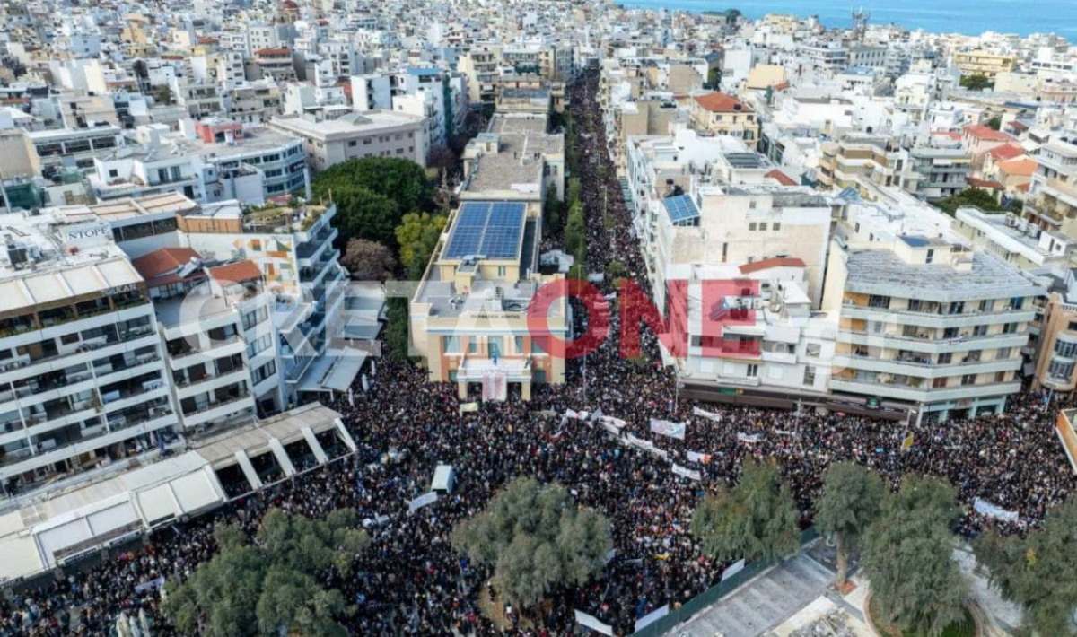 Μαύρη επέτειος: Τρία χρόνια από το έγκλημα των Τεμπών – Συλλαλητήρια σε όλες τις πόλεις της Κρήτης