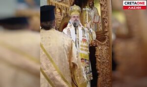 Νεάπολη: Η πρώτη Αρχιερατική Θεία Λειτουργία του Μητροπολίτη Κυδωνίας και Αποκορώνου κ. Τίτου (βίντεο)