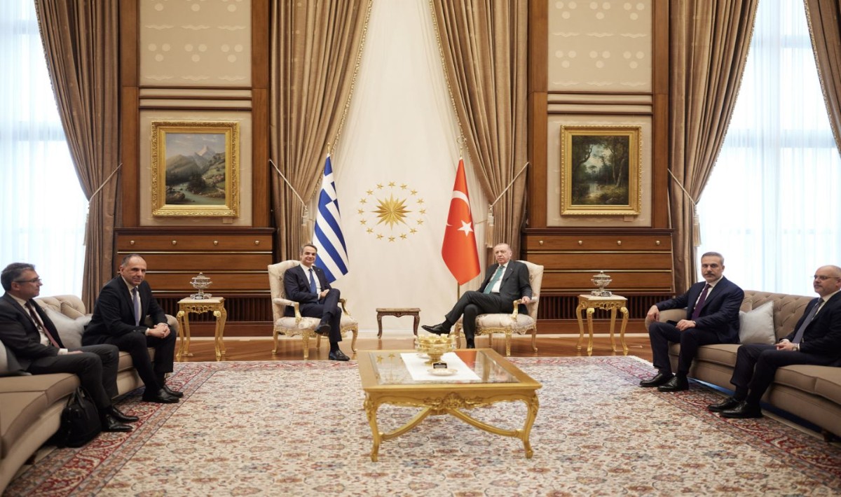 Άγκυρα: Σε εξέλιξη η συνάντηση Μητσοτάκη με Ερντογάν