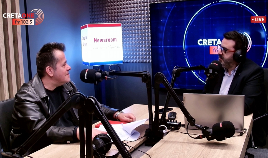 Νίκος Παπαδάκης στο CRETAONE 102,3: Η Τουρκία εργαλειοποιεί το μεταναστευτικό ως μοχλό πίεσης προς την Ευρώπη