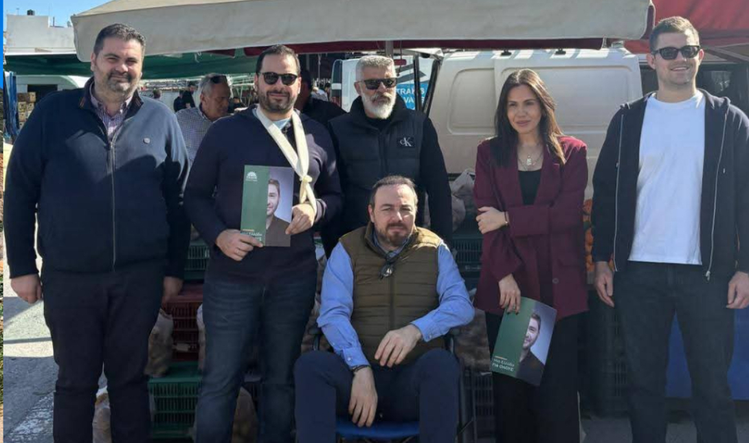 Ηράκλειο – Στη λαϊκή αγορά στις Πατέλες κλιμάκιο της Ν.Ε ΠΑΣΟΚ (φωτο)