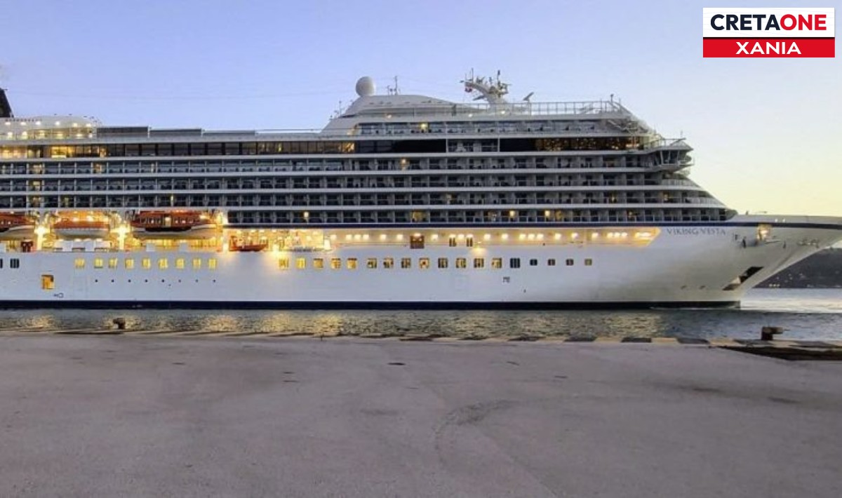 Χανιά: Στη Σούδα κατέπλευσε το κρουαζιερόπλοιο Viking Vesta