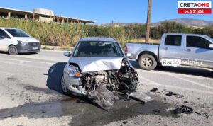 Σοβαρό τροχαίο στο Λασίθι: Δύο οχήματα συγκρούστηκαν