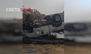 Τροχαίο ατύχημα στην παραλιακή του Ηρακλείου με τραυματισμό (βίντεο)