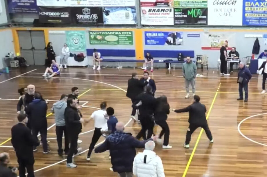 Σύρραξη και επεισόδια σε αγώνα μπάσκετ Α1 Γυναικών (βίντεο)