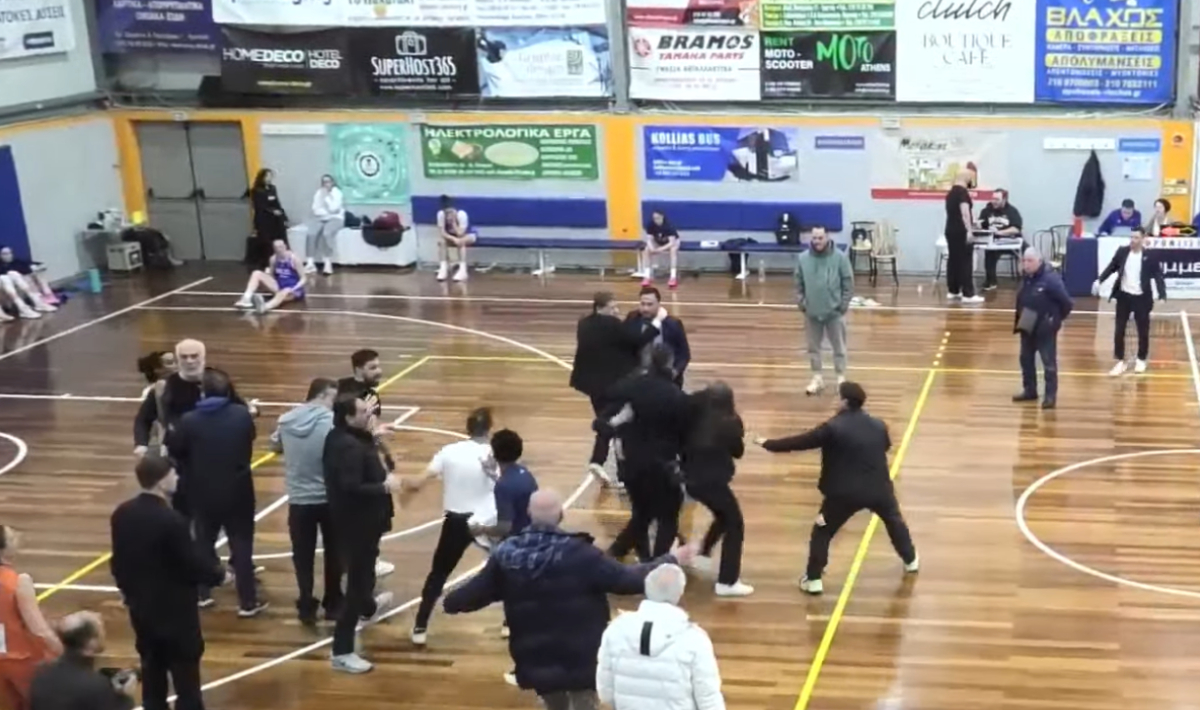 Σύρραξη και επεισόδια σε αγώνα μπάσκετ Α1 Γυναικών (βίντεο)