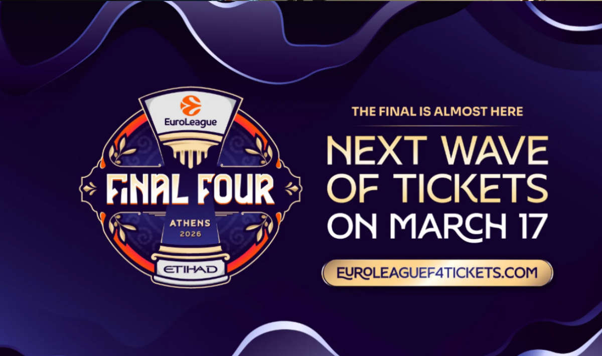 Euroleague: Άρχισε η 3η φάση πώλησης εισιτηρίων του Final 4 της Αθήνας