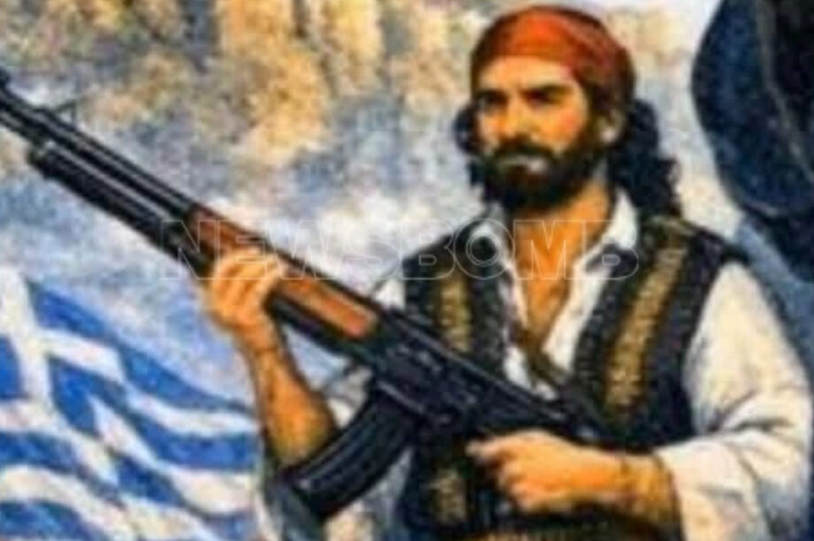 Παρουσίασαν ήρωα της ελληνικής επανάστασης με... καλάσνικοφ!