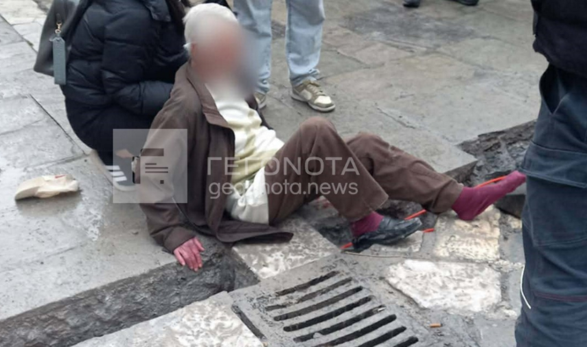 Ηλικιωμένος τραυματίστηκε από τα έργα οπτικών ινών – Δείτε φωτο