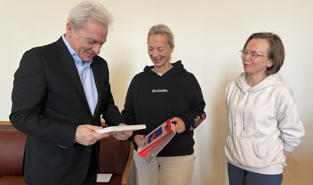 Μαθητές και εκπαιδευτικούς από την Πολωνία και την Ιταλία υποδέχθηκε ο Δήμαρχος Ηρακλείου στη Λότζια (φωτο)