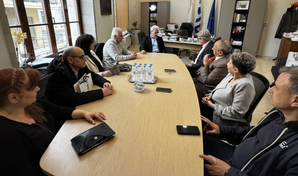 Συνάντηση του Δημάρχου Ηρακλείου με το Γενικό Γραμματέα Ευρωπαϊκών Σχολείων