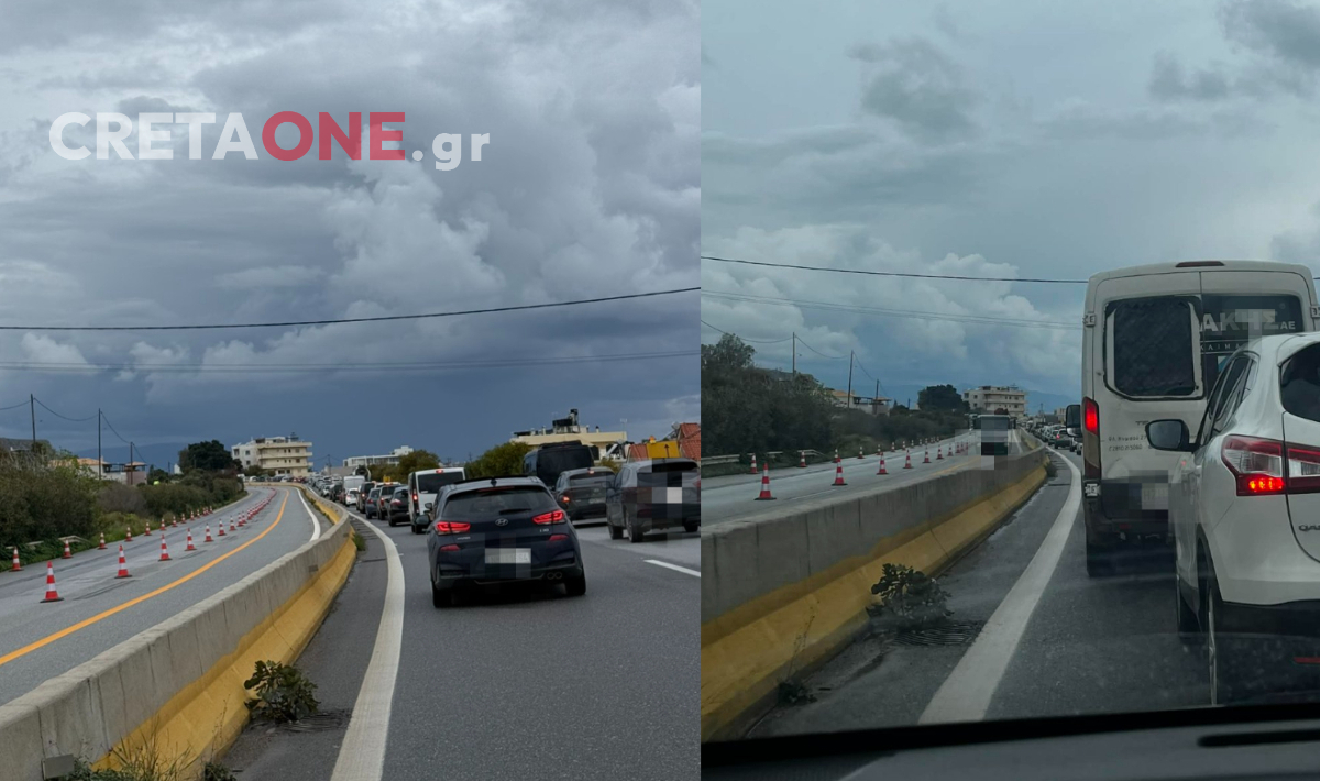 Κυκλοφοριακό «έμφραγμα» στον ΒΟΑΚ λόγω έργων – Δοκιμάζεται η υπομονή των οδηγών (φώτο)