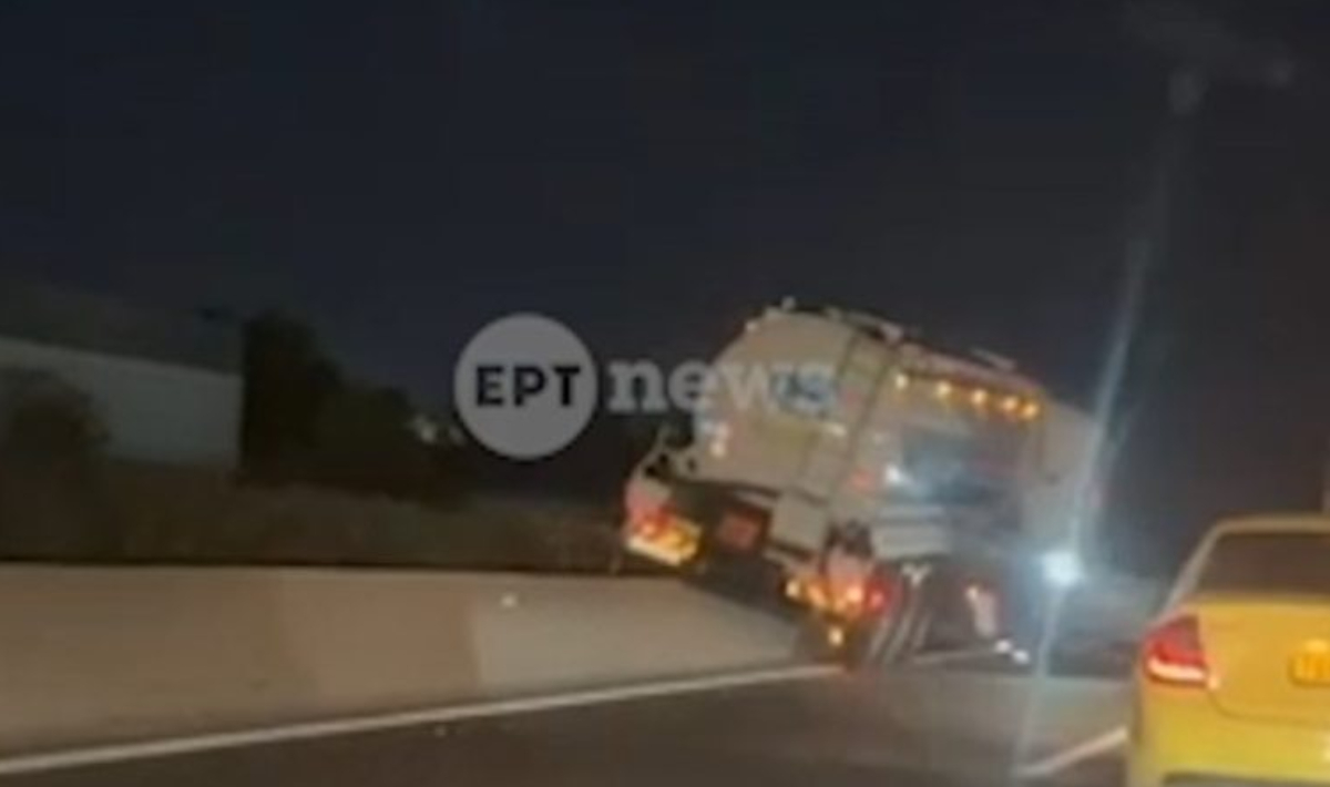 Τροχαίο ατύχημα με βυτιοφόρο στα Οινόφυτα