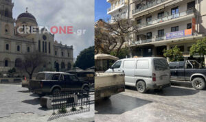 Ηράκλειο: Μετέτρεψαν τον ιστορικό ναό του Αγίου Μηνά σε υπαίθριο πάρκινγκ