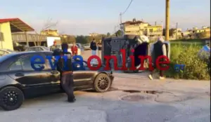 Τροχαίο ατύχημα με ανατροπή οχήματος στην Εύβοια – Δύο άτομα στο νοσοκομείο (φώτο)