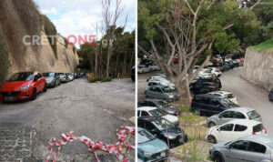 Ο δήμος Ηρακλείου σφράγισε τα πάρκινγκ στα τείχη – Οι πολίτες τα …ξεσφράγισαν! Δείτε φωτο με τις κομμένες κορδέλες και τα πολυάριθμα παρκαρισμένα Ι.Χ