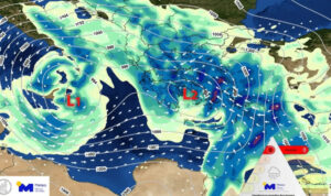 Κακοκαιρία Erminio: Μέσα στο τρίωρο 18:00 – 21:00 ο μεγαλύτερος όγκος νερού – Δείτε χάρτες του meteo