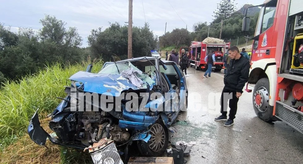 Τροχαίο στη Ζάκυνθο: Συγκρούστηκε ΙΧ με λεωφορείο που μετέφερε μαθητές (φώτο, βίντεο)