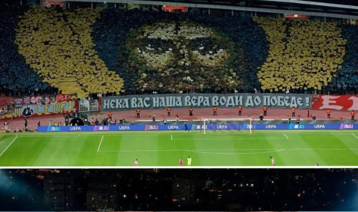 Πρόστιμο 95.000 ευρώ στον Ερυθρό Αστέρα από την UEFA για το κορεό με τον Άγιο Συμεών