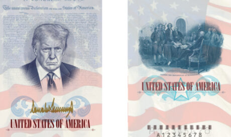 ΗΠΑ: Με... το πρόσωπο του Ντόναλντ Τραμπ τα νέα διαβατήρια
