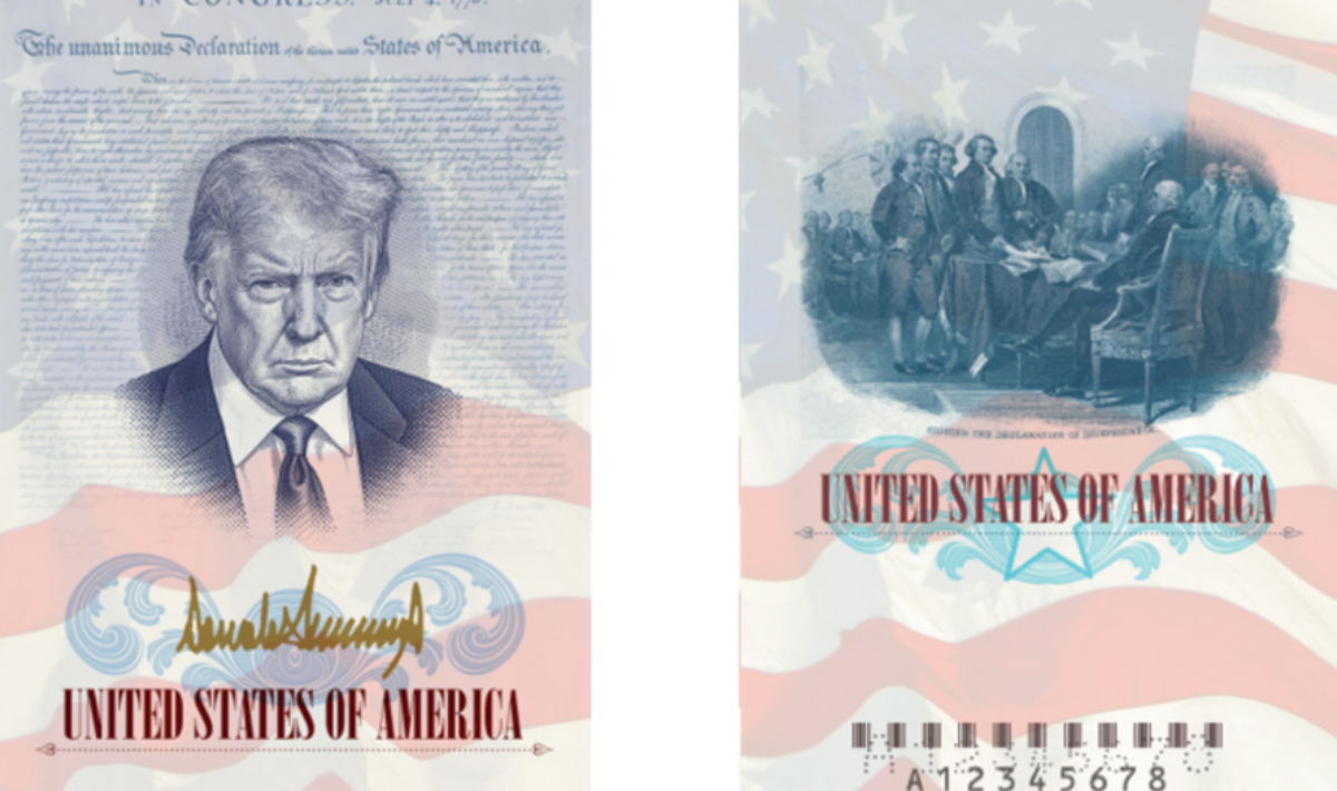 ΗΠΑ: Με... το πρόσωπο του Ντόναλντ Τραμπ τα νέα διαβατήρια