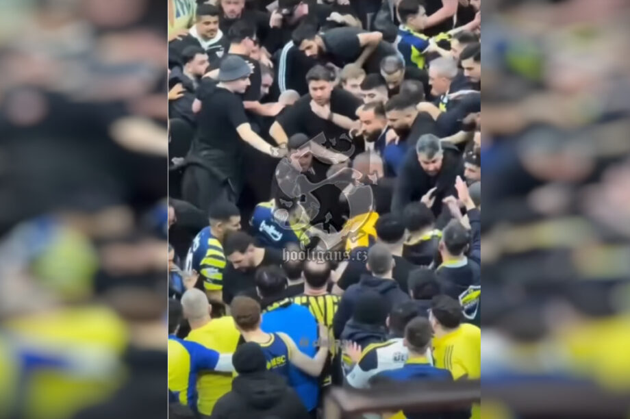 «Εμφύλια» σύρραξη των οπαδών της Φενέρμπαχτσε! (βίντεο)