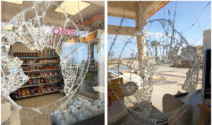 Στο στόχαστρο διαρρηκτών βενζινάδικο στο Ηράκλειο – Σπασμένα τζάμια και αναστάτωση (φωτογραφίες)