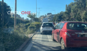 Ηράκλειο: Στο «κόκκινο» η Λεωφόρος Κνωσού – Κυκλοφοριακό χάος με ουρές οχημάτων για γερά νεύρα…(φωτο)