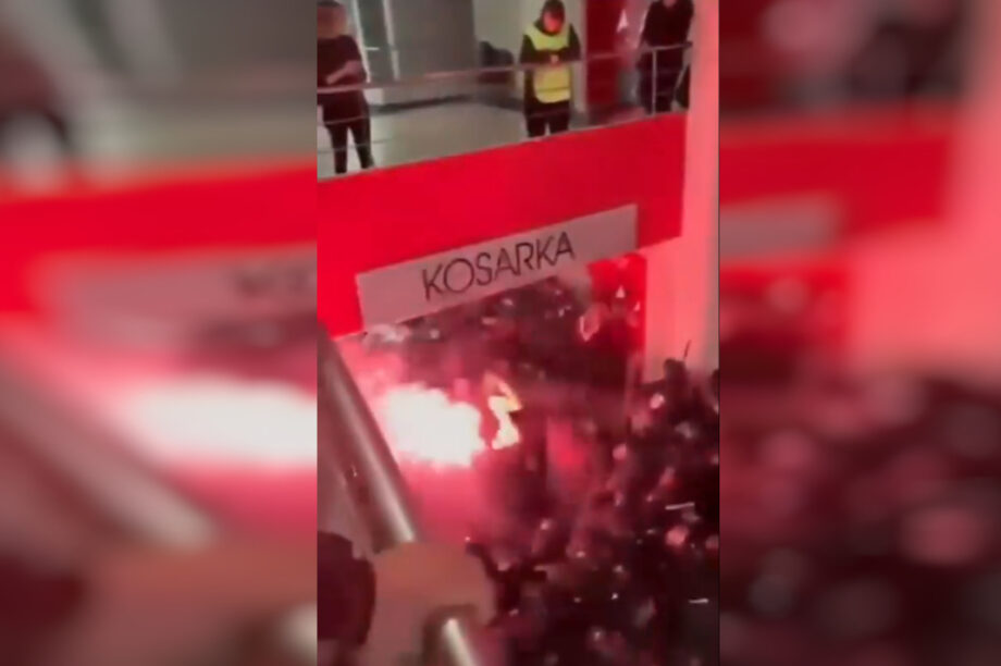 Σφοδρές συγκρούσεις οπαδών-αστυνομίας στο Ερυθρός Αστέρας – Παρτίζαν (βίντεο)