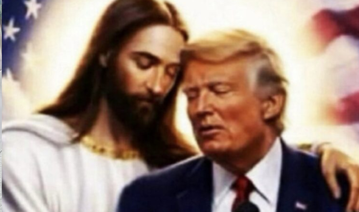 Σάλος με τη νέα ανάρτηση του Ντόναλντ Τραμπ που τον δείχνει αγκαλιά με τον Ιησού