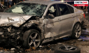 Παραλίγο τραγωδία στον Άγιο Νικόλαο: ΙΧ έτρεχε με ιλιγγιώδη ταχύτητα και διέλυσε τα πάντα