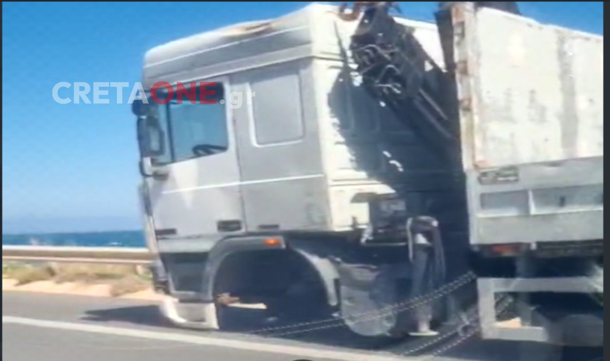 Ηράκλειο: Του έφυγαν οι ρόδες στην μέση του δρόμου – Από θαύμα δεν θρηνήσαμε θύματα