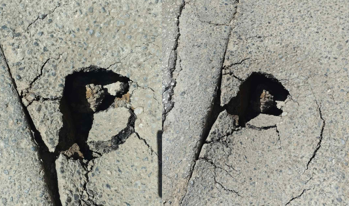 Ηράκλειο: «Άνοιξε» ο δρόμος στα δύο στην περιοχή του Μασταμπά