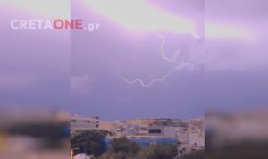 Κακοκαιρία Erminio στην Κρήτη: Έντονα φαινόμενα στο νησί – Βροχές και ισχυρές καταιγίδες (φωτογραφίες – βίντεο)