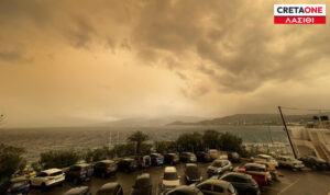 Λασίθι: Η κακοκαιρία έφερε… ζημιές και ατυχήματα – Ανετράπη νταλίκα, διαλύθηκε θερμοκήπιο (φώτο)