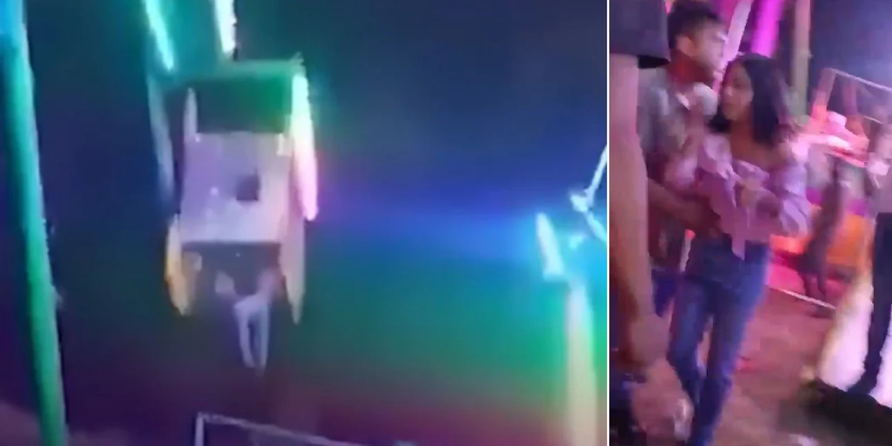 Μεξικό: Γυναίκα έπεσε από παιχνίδι λούνα παρκ και κρεμόταν στον αέρα- Δείτε πώς σώθηκε την τελευταία στιγμή (βίντεο)