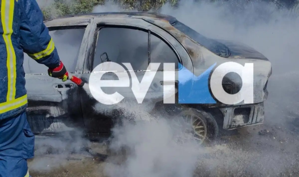 Εύβοια: Αυτοκίνητο τυλίχθηκε στις φλόγες