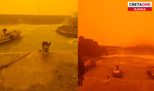 Χανιά: Απόκοσμες εικόνες και στη Σούγια – Δείτε φωτογραφίες