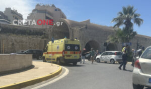 Τροχαίο ατύχημα στην παραλιακή Ηρακλείου (φωτογραφίες)