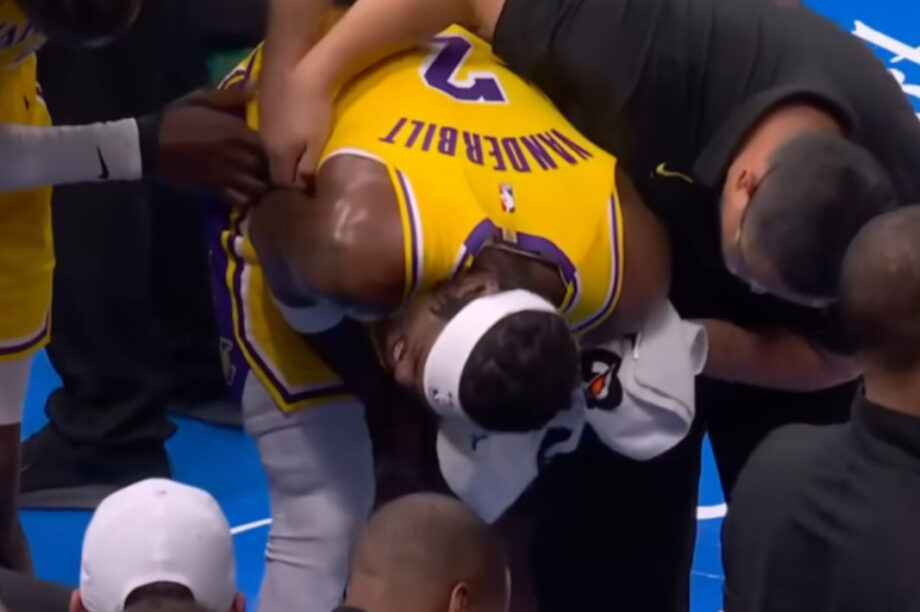 NBA: Τρομακτικός τραυματισμός του Βάντερμπιλτ στον αγώνα των Λέικερς μα τους Θάντερ (βίντεο)