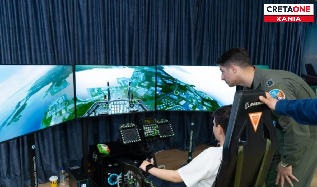 Προσομοιωτές F-16 και F-35 και εφαρμογές εικονικής πραγματικότητας της Πολεμικής Αεροπορίας στα Χανιά